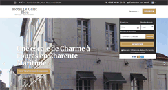 Desktop Screenshot of hotel-galet-bleu-fouras.com