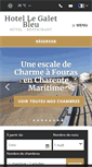 Mobile Screenshot of hotel-galet-bleu-fouras.com